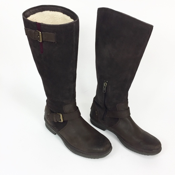 UGG Shoes - UGG Australia Thomsen Brown Suede Leather Boots 6